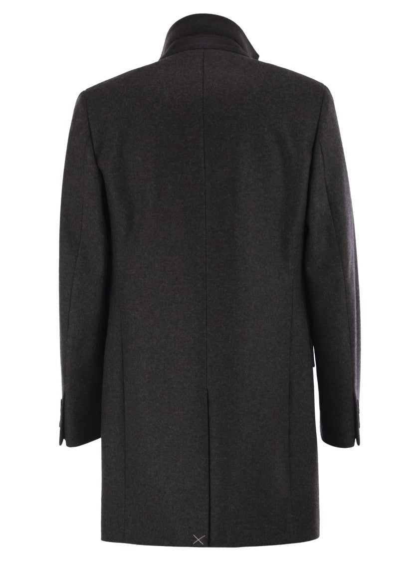 Fay Double Coat In Wool And Cashmere Cloth