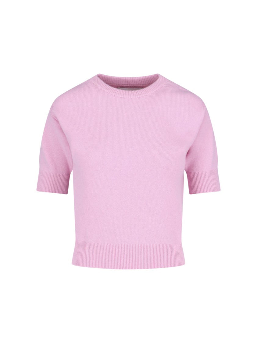 Sa Su Phi Crew Neck Cashmere Pink Top