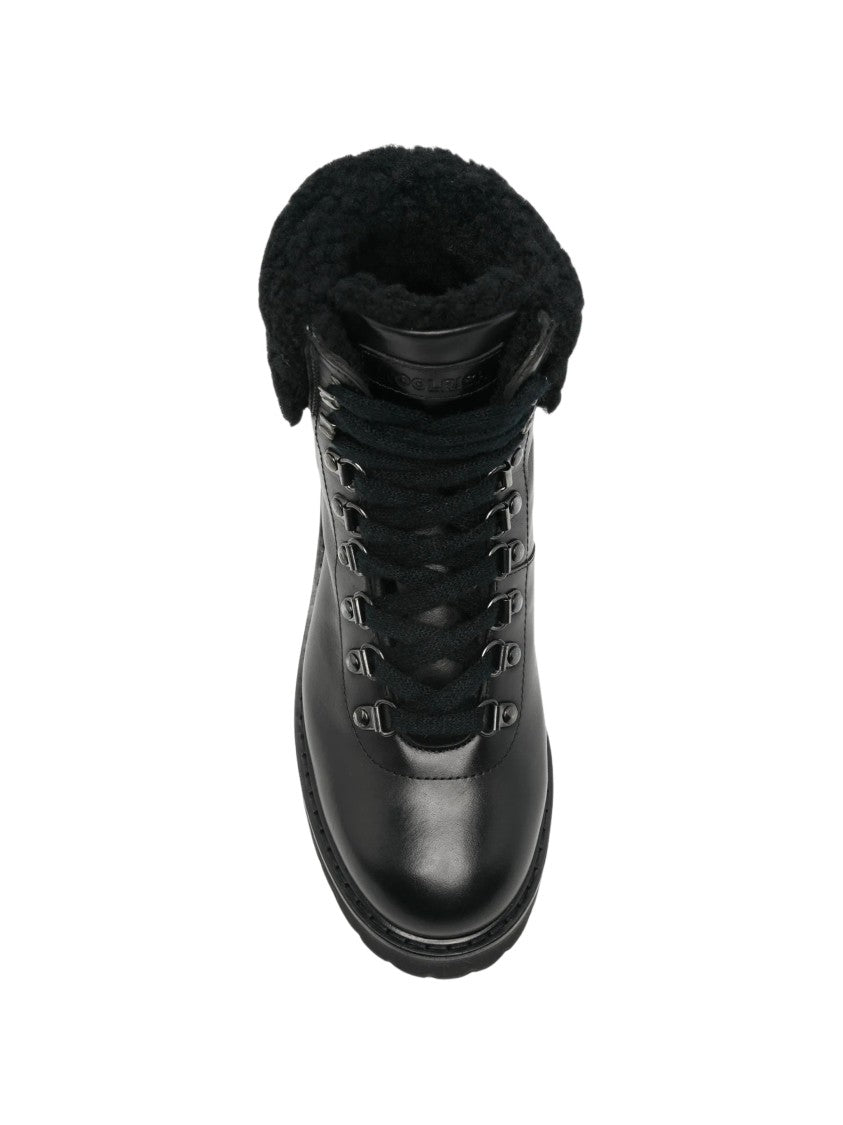 Woolrich Main Hiking Leather Shearling Boots