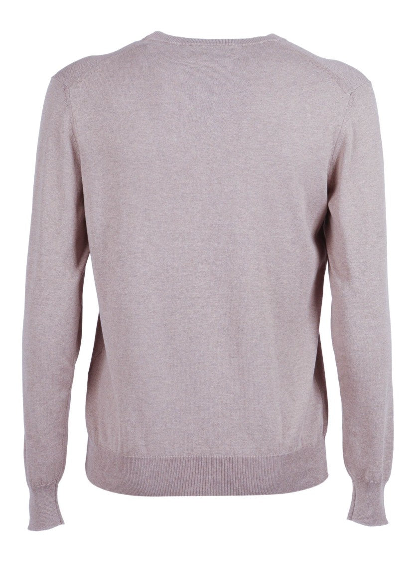 Ballantyne Silk Cotton Round Neck Sweater