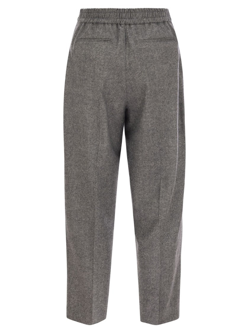 Pt Torino Daisy - Wool And Cashmere Pants