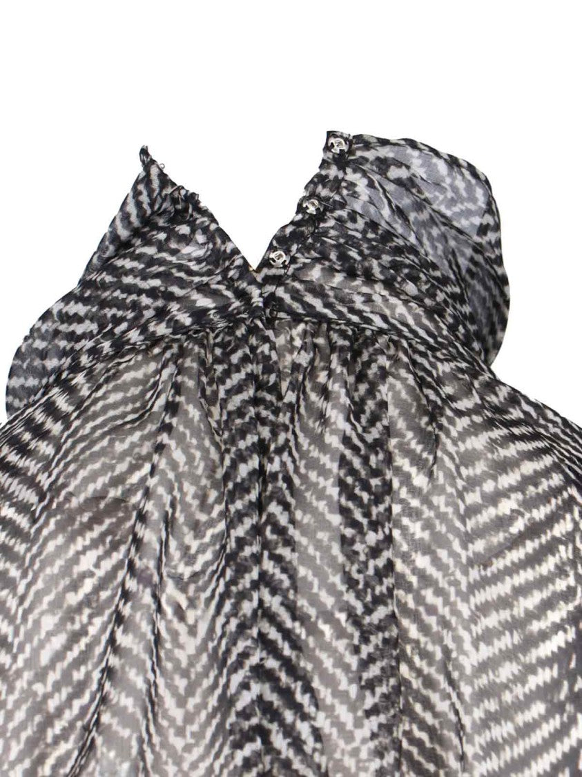 Dolce & Gabbana Silk Chiffon Shirt – Black