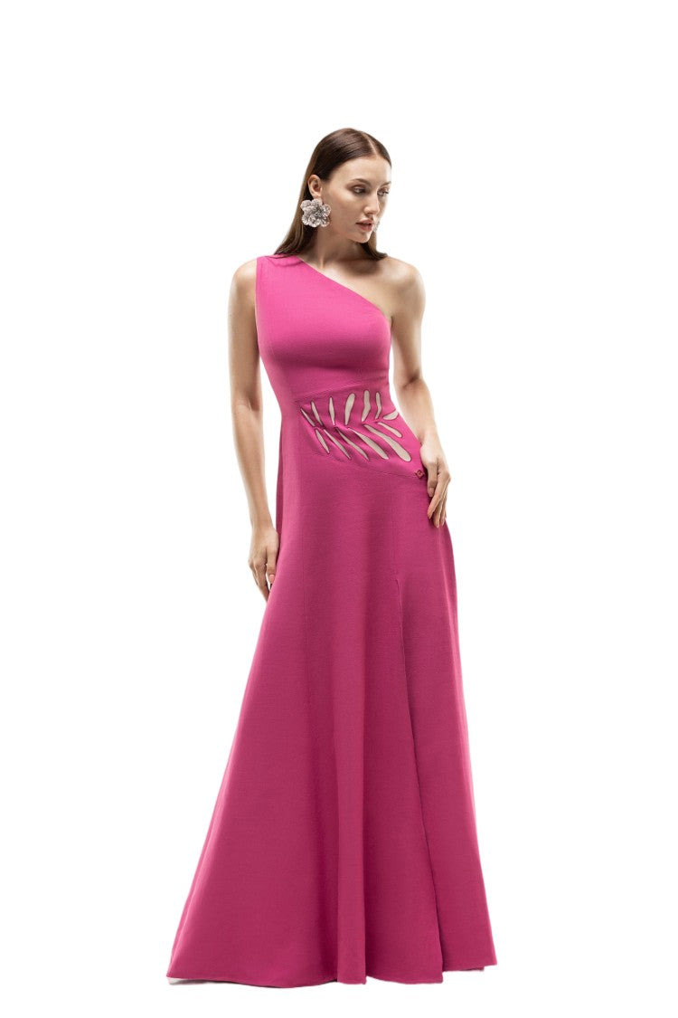 Saiid Kobeisy One Shoulder Cut-Out Dress