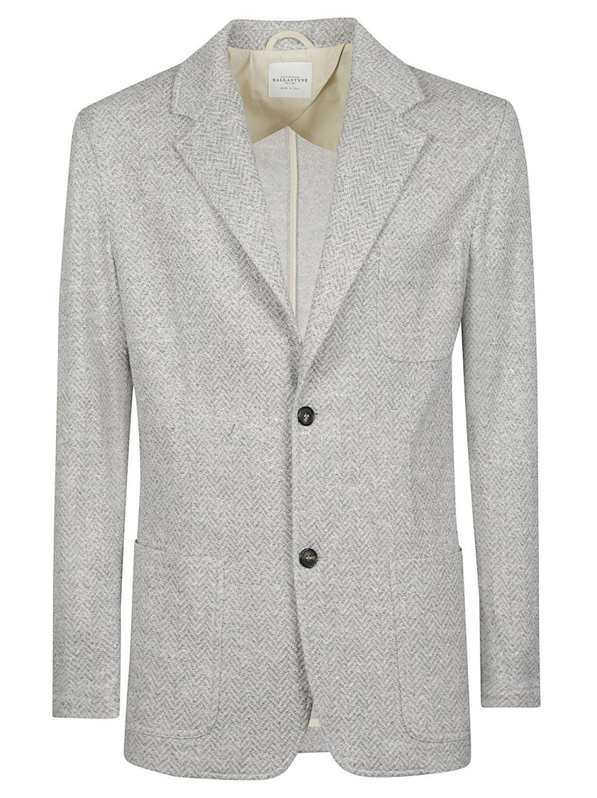 Ballantyne Cotton-Blend Herringbone Single-Breasted Blazer
