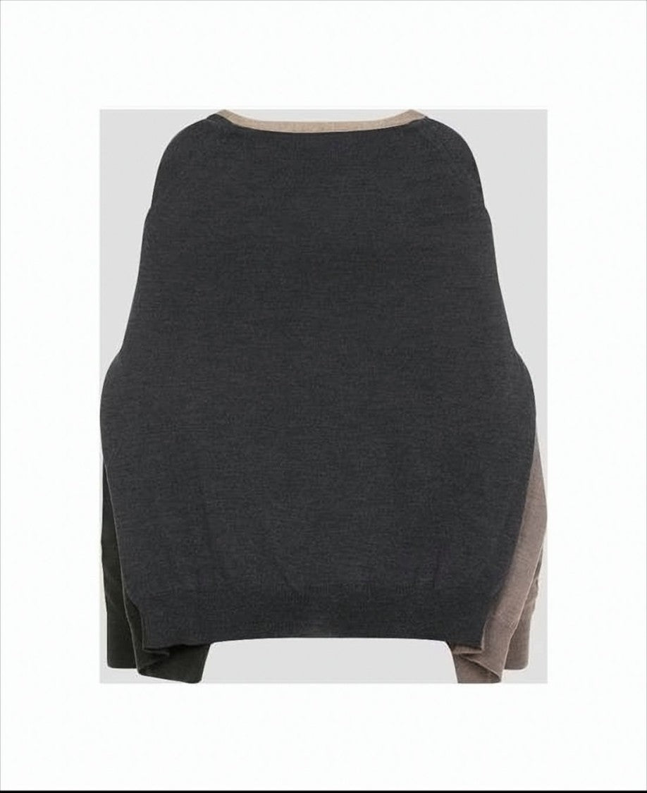 Moschino Relaxed Fit Modal Cardigan With Layered Design