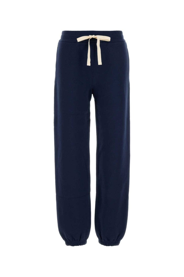 Jil Sander Navy Blue Cotton Joggers