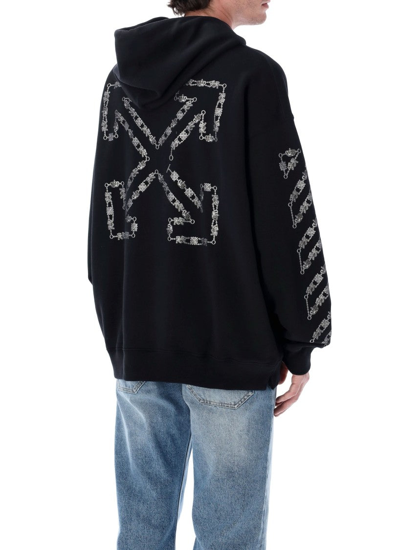 Off-White Chain Arrow Skate Cotton Hoodie