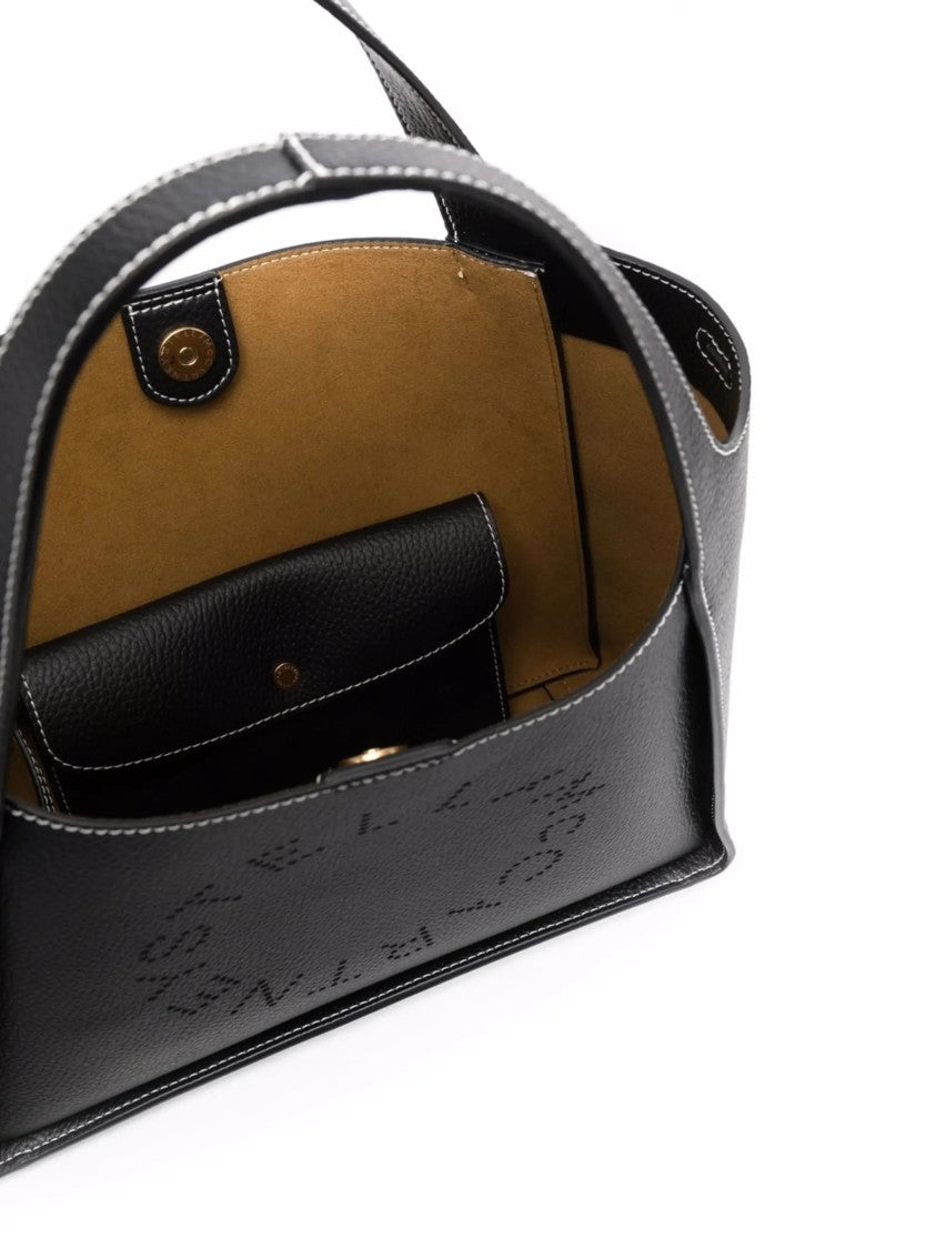 Stella Mccartney Structured Logo Crossbody Tote Bag With Dual Handles