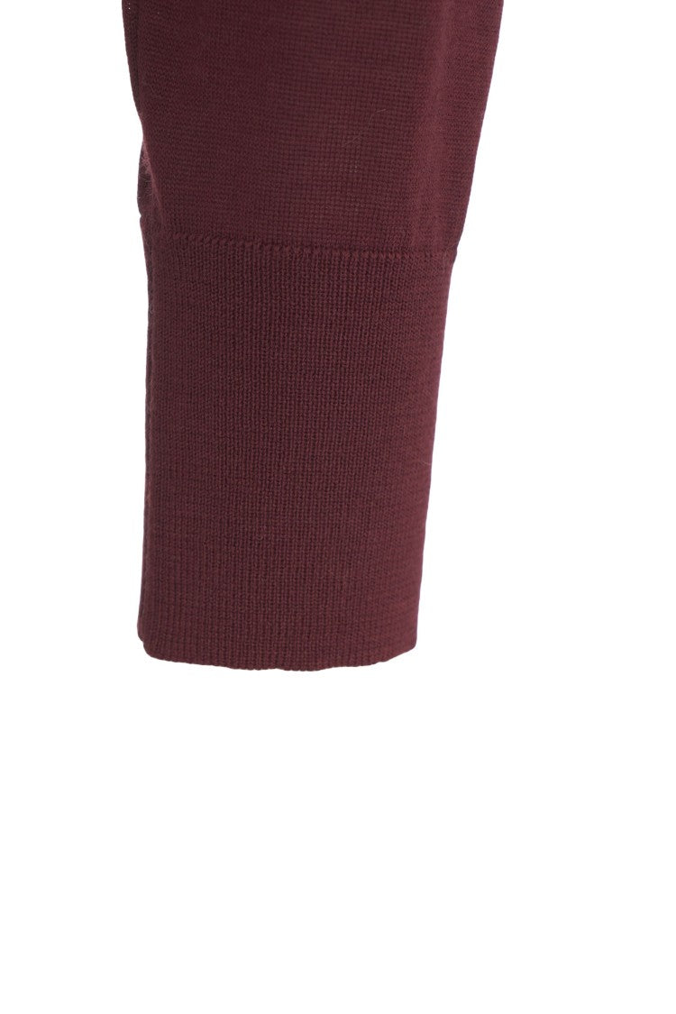 Erika Cavallini Ruffled Knit Cardigan With Chic Collar Detail