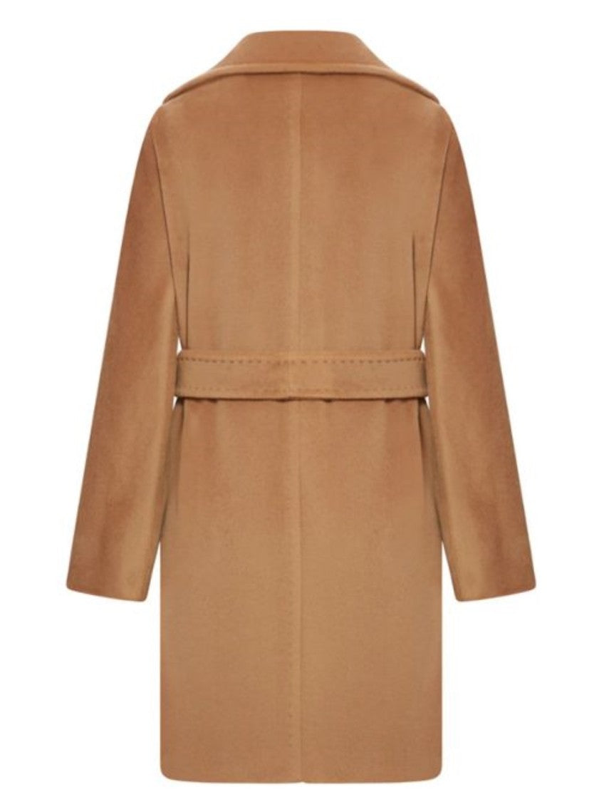 Max Mara Camel-Colored Virgin Wool Scire Coat
