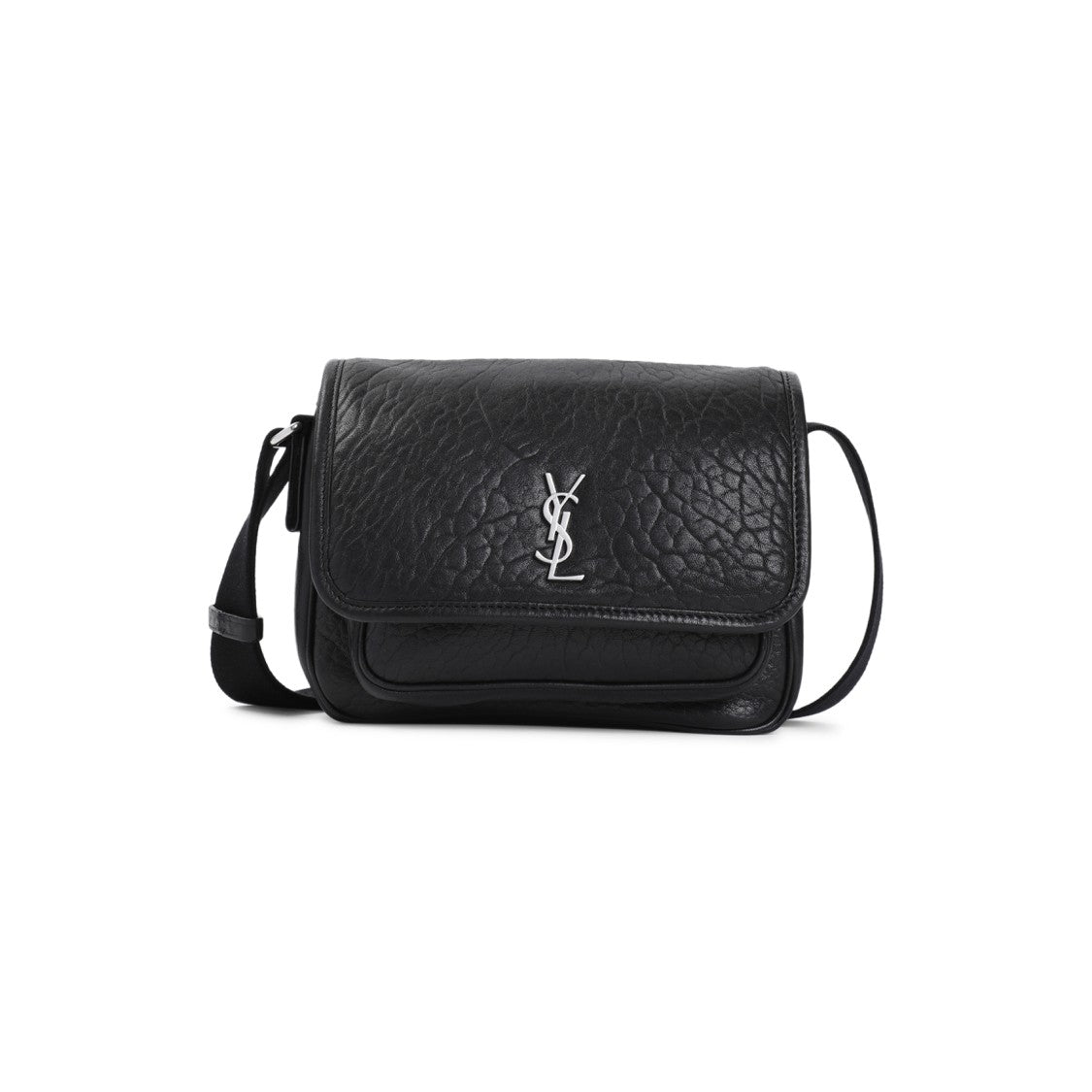Saint Laurent Black Leather Niki S Messanger Bag