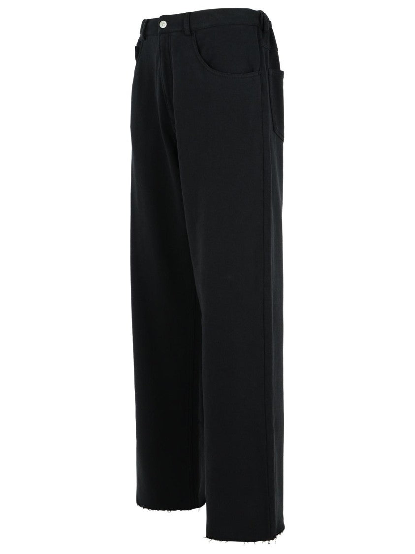 Mm6 By Maison Margiela Black Cotton Track Pants