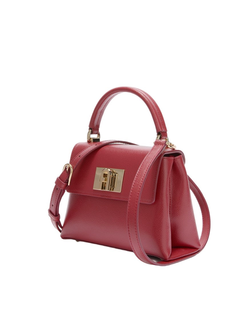 Furla 1927 Mini Leather Top Handle, Cherry Color