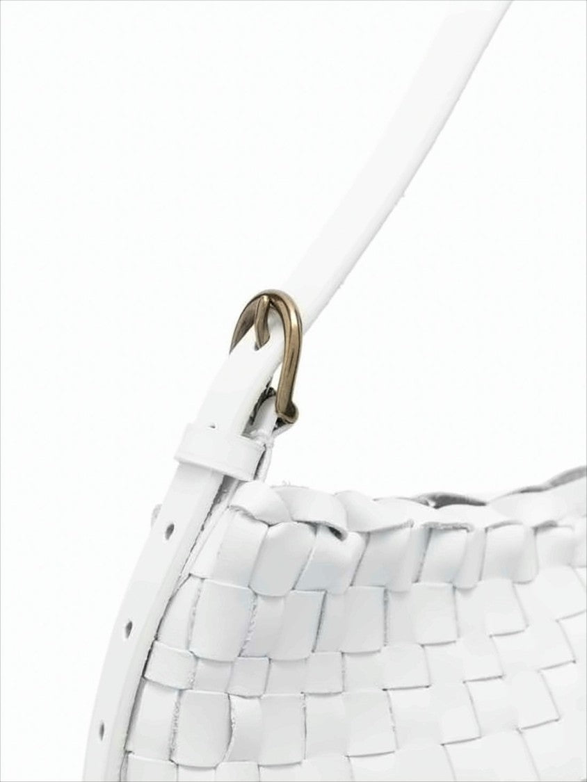Dragon Diffusion Buffalo Leather Woven Shoulder Bag