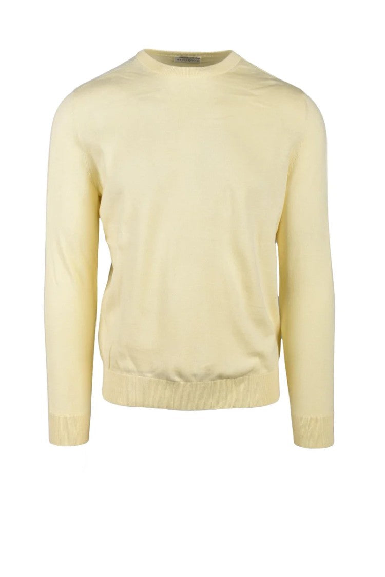 Ballantyne Cotton And Cashmere Sweater - Yellow