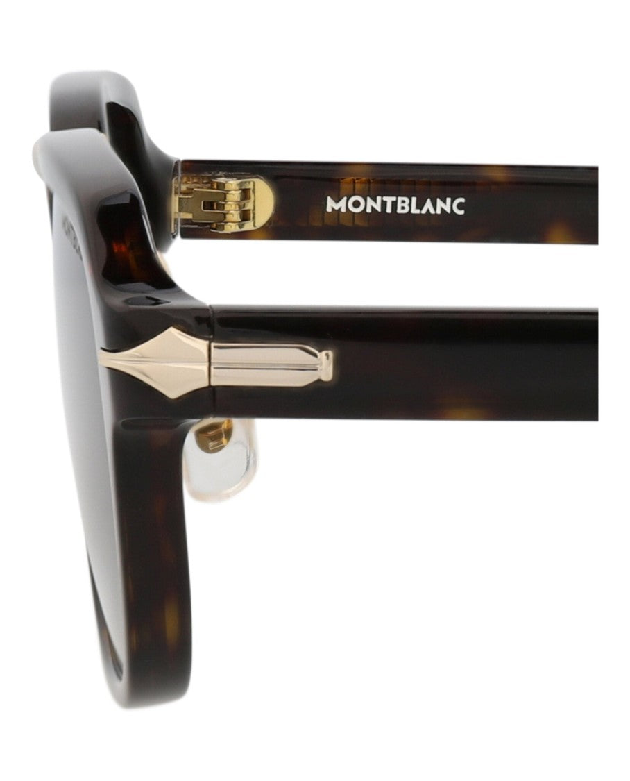 Montblanc Square-Frame Recycled Acetate Sunglasses