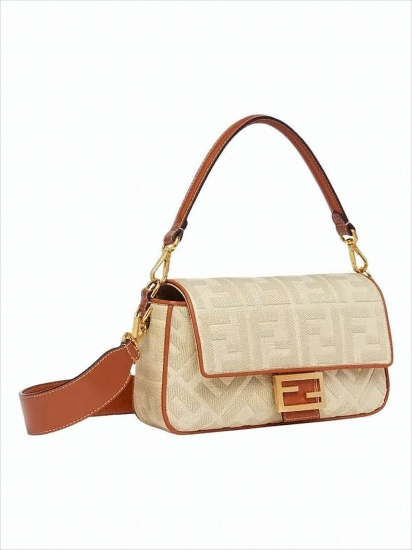 Fendi Rectangular Monogram Shoulder Bag