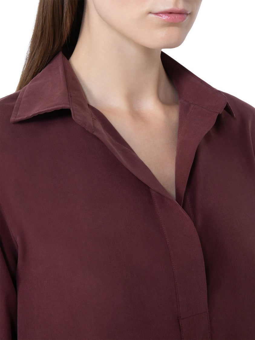 Max Mara Silk Shirt With Classic Collar
