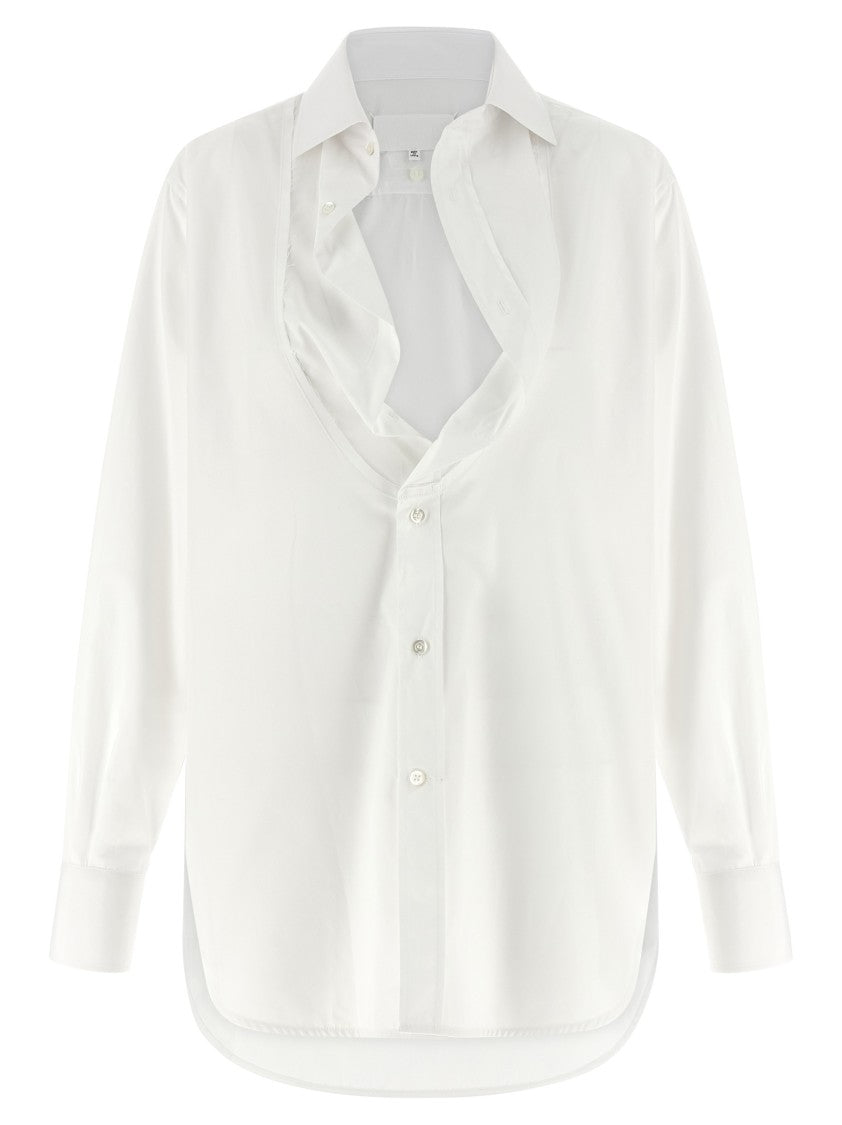 Maison Margiela Cotton Poplin Shirt With Front Button Closure
