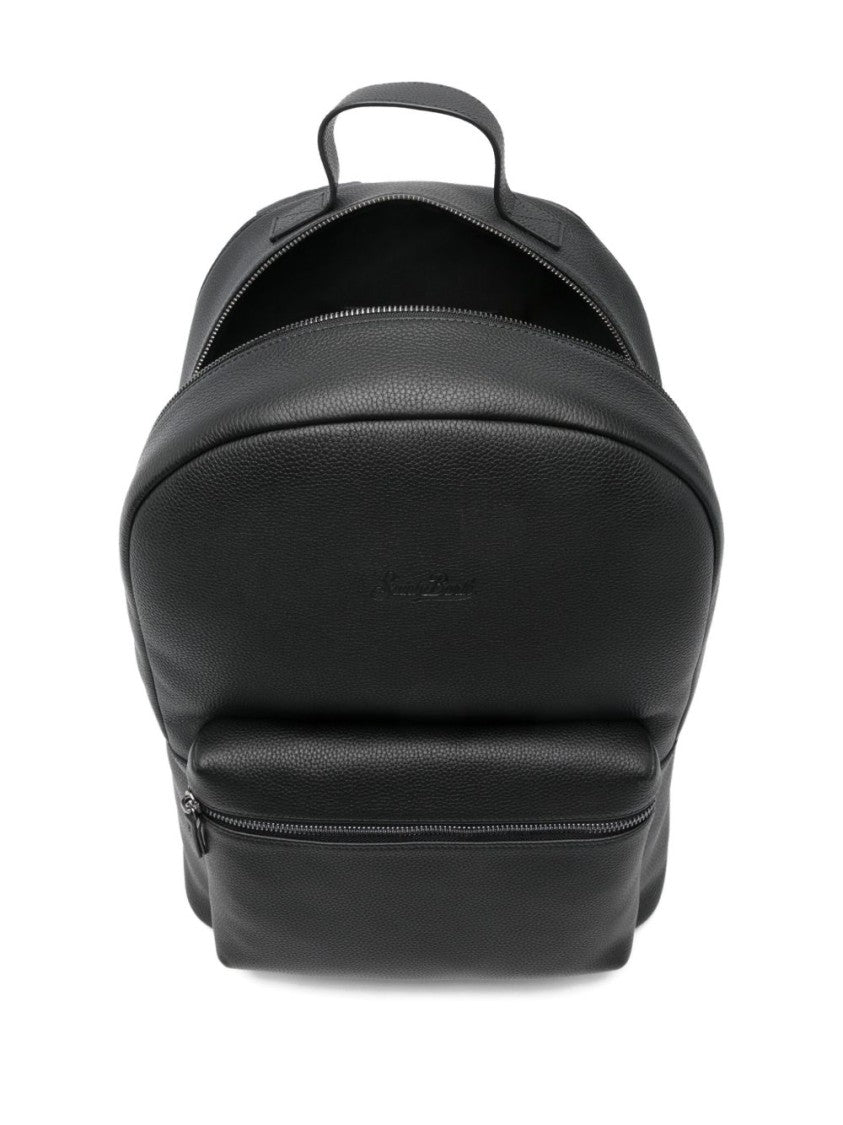 Mc2 Saint Barth Matte Black Minimalist Backpack