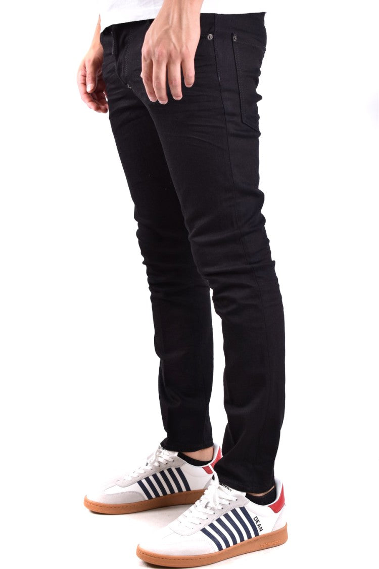 Dsquared2 Black Five-Pocket Straight-Leg Jeans