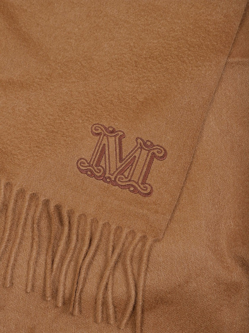 Max Mara Wsdalia Cashmere Embroidered Monogram Stole