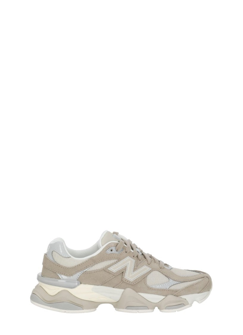 New Balance Beige Suede Fabric Advanced Cushioning Low-Top Sneakers