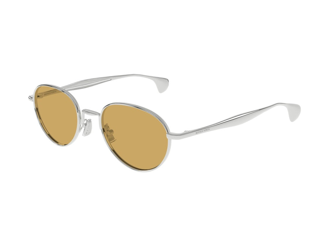 Bottega Veneta Silver Bv1396s Metal Aviator Sunglasses