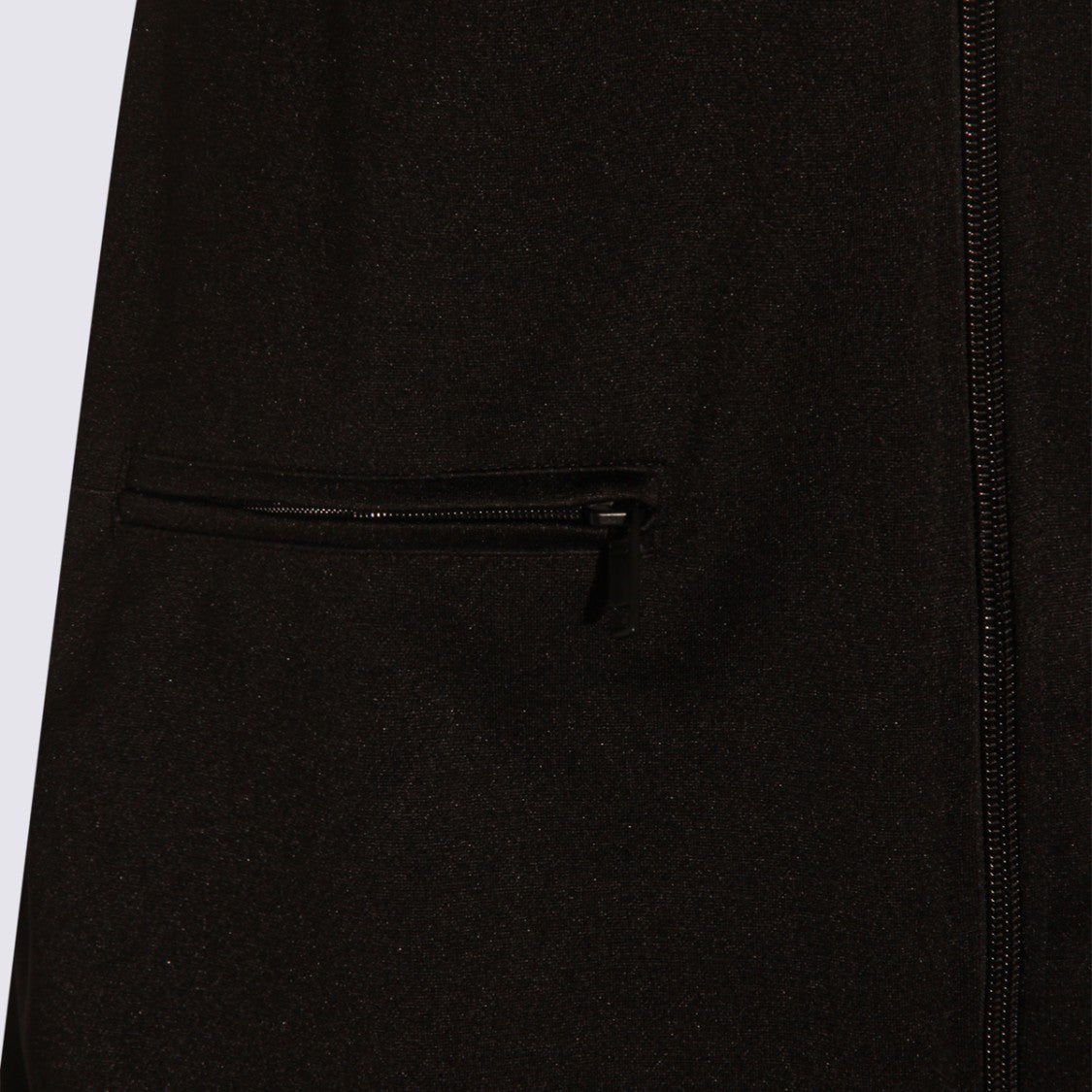 Courrèges Black Midi Dress With High Collar
