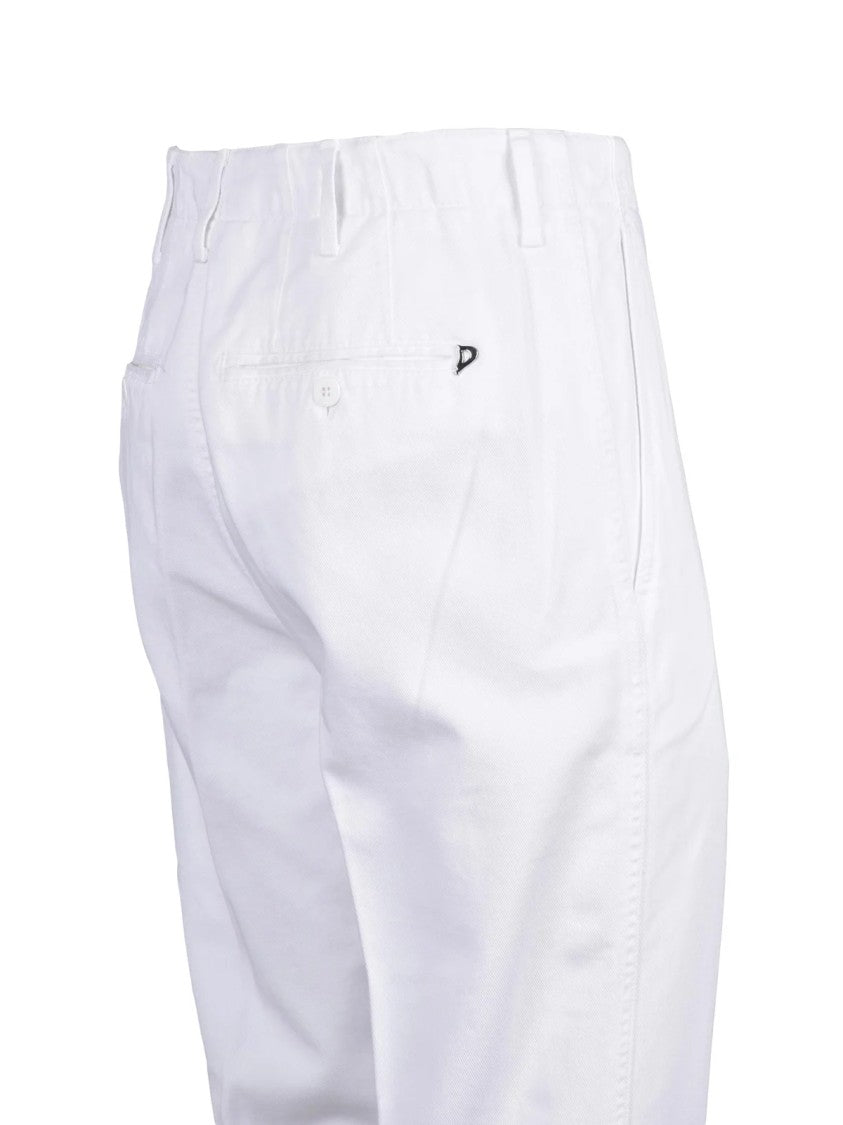 Dondup Janis Tapered Leg Trousers - White