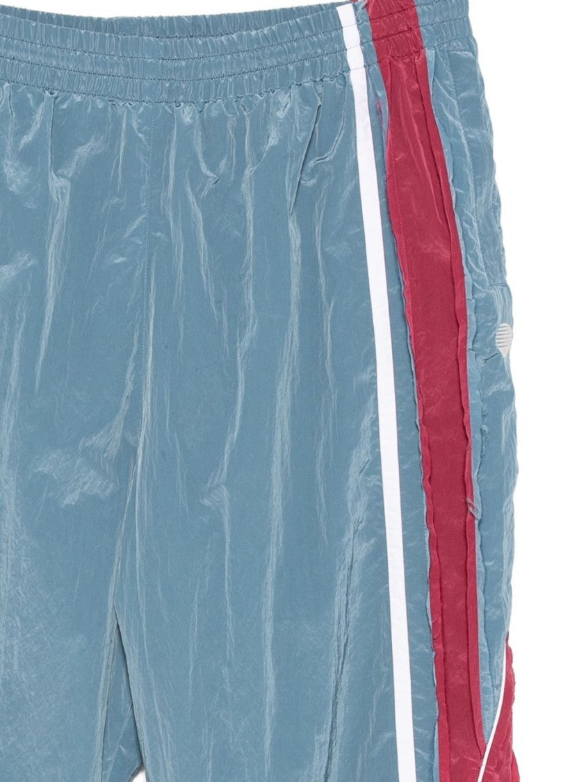 Martine Rose Layered Design Casual Pants With Bold Stripes