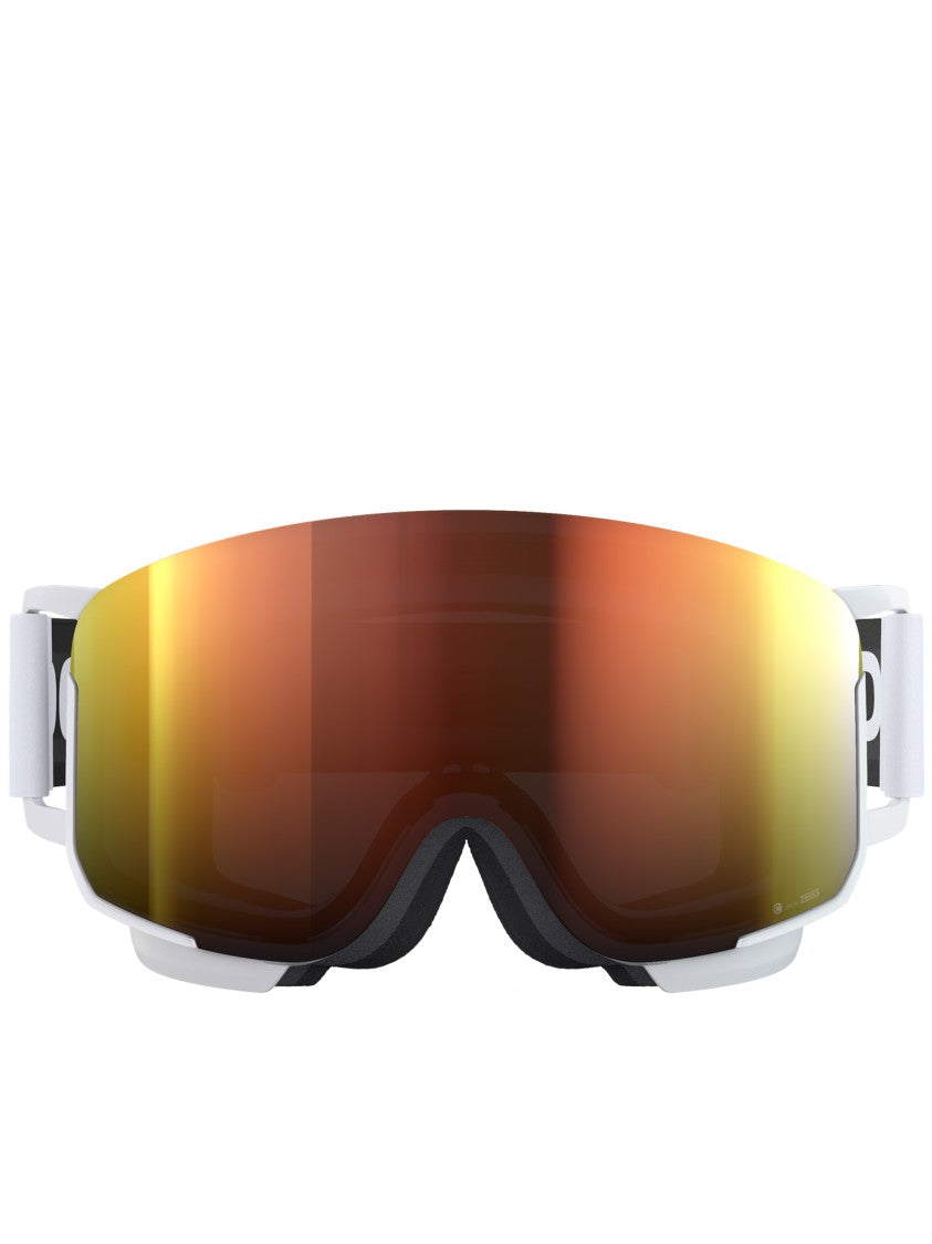 Poc White Nexal Wraparound Reflective Ski Goggle