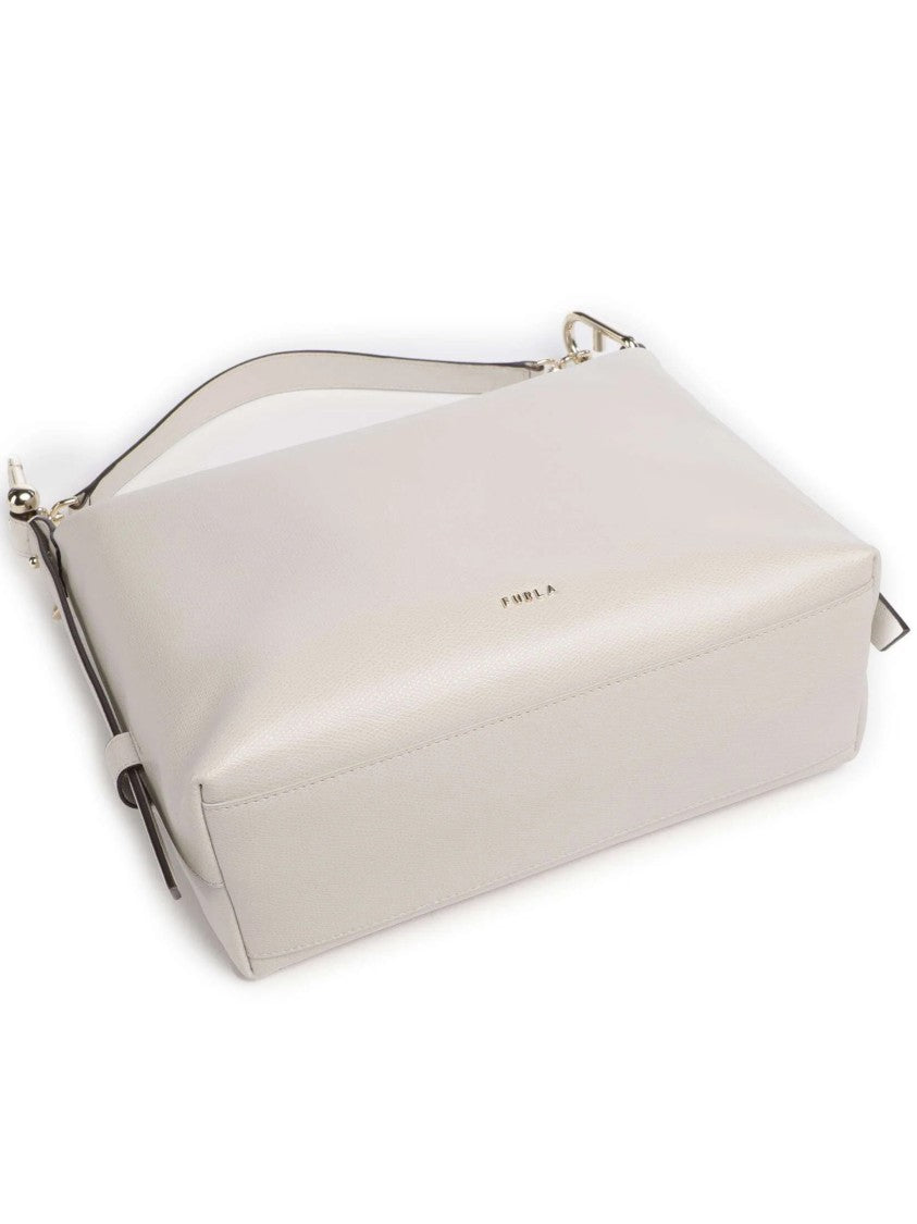 Furla Tonie M Hobo Minimalist Leather Handbag