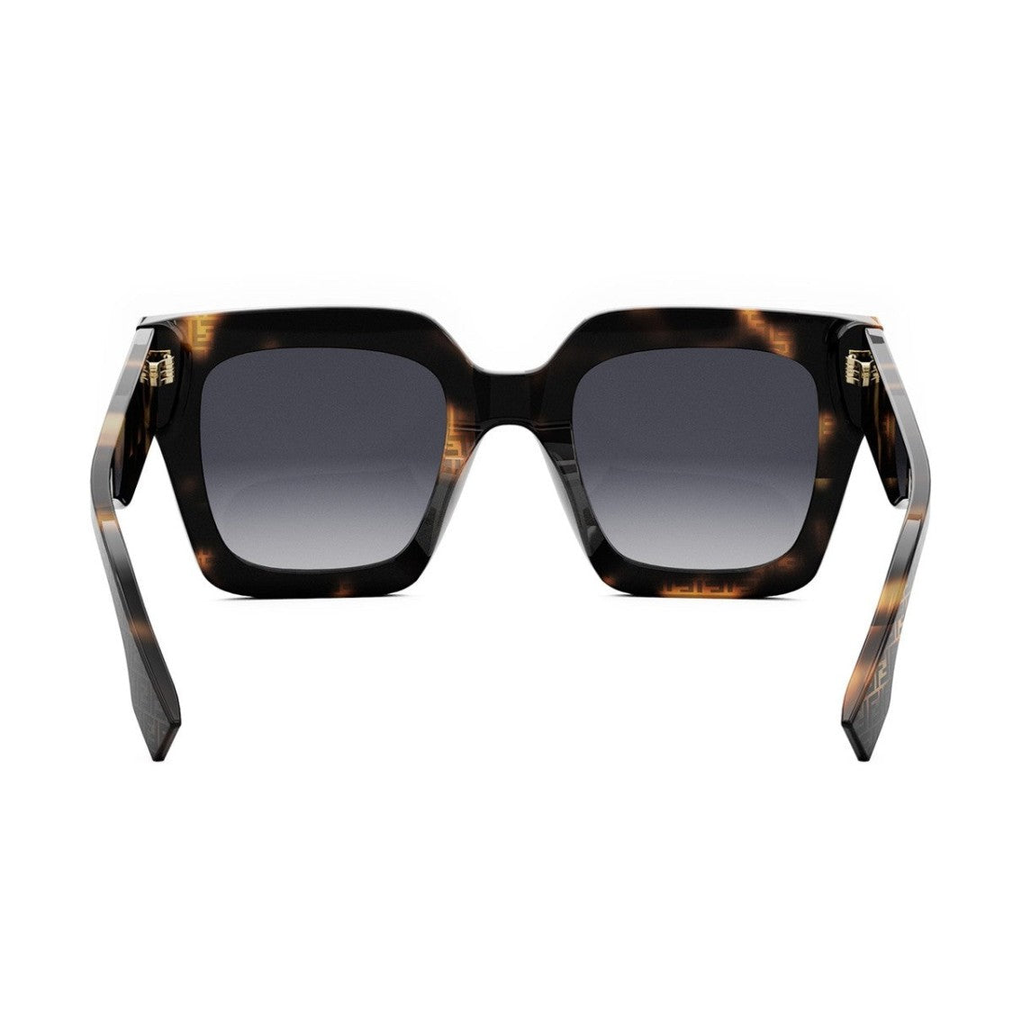 Fendi Havana Fendi Roma Oversized Acetate Sunglasses