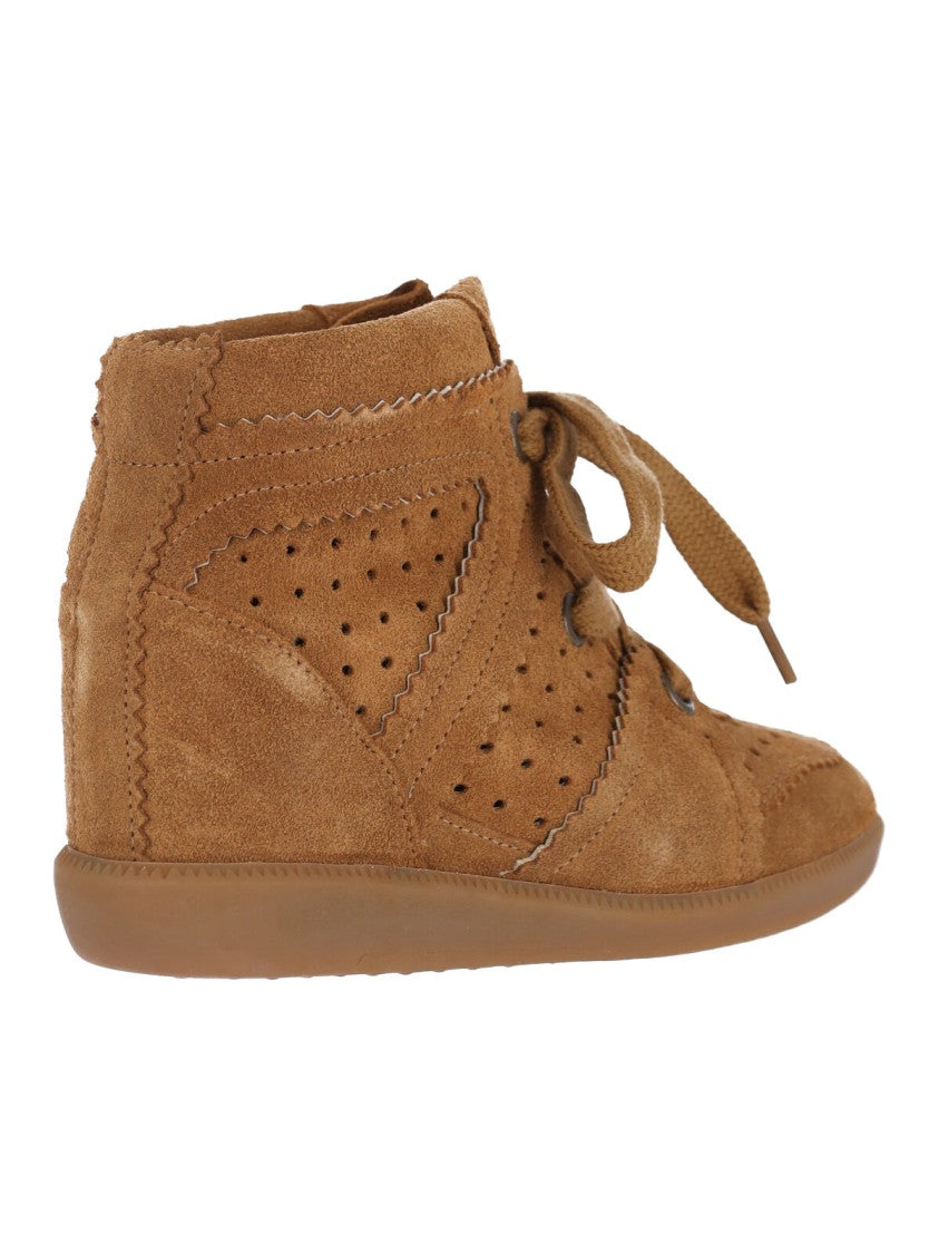 Isabel Marant "Bobbie" Wedge Sneakers Brown