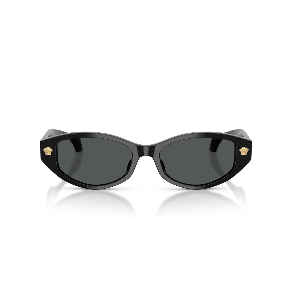 Versace 0Ve4512d Tortoiseshell Acetate Oval Sunglasses With Gold Medusa Accents