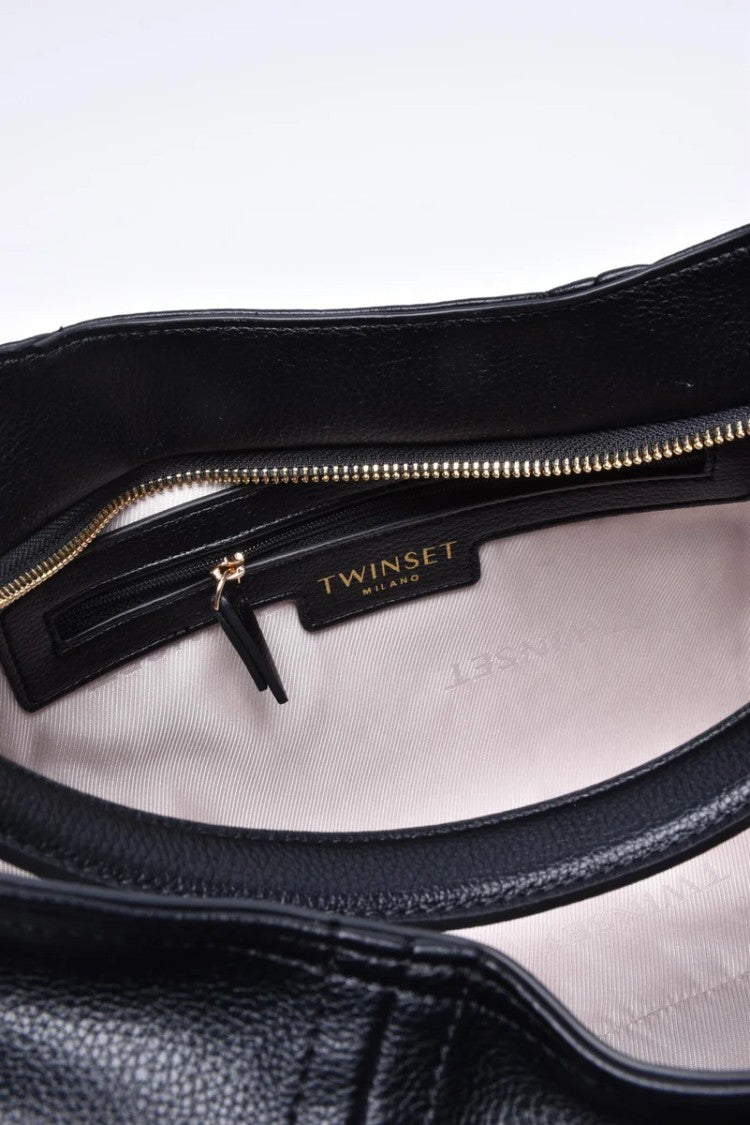 Twin-Set Large Hobo Bag Black