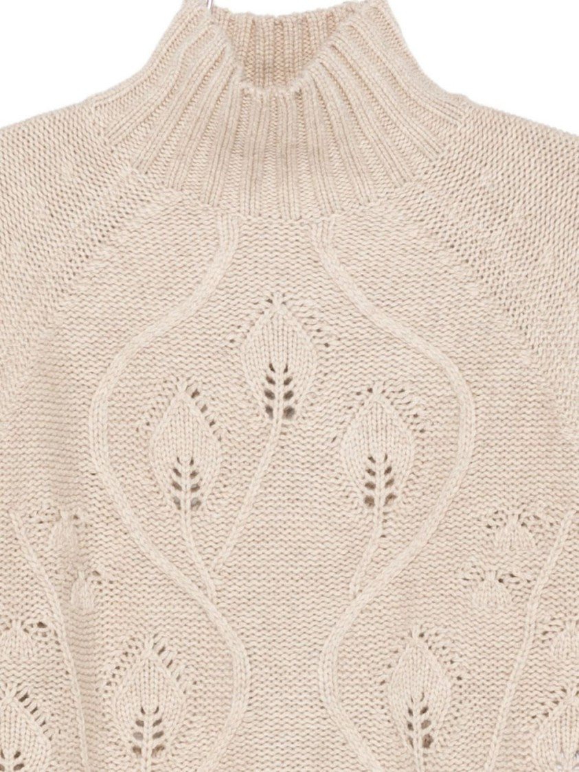 Mc2 Saint Barth Intricately Textured Turtleneck Sweater