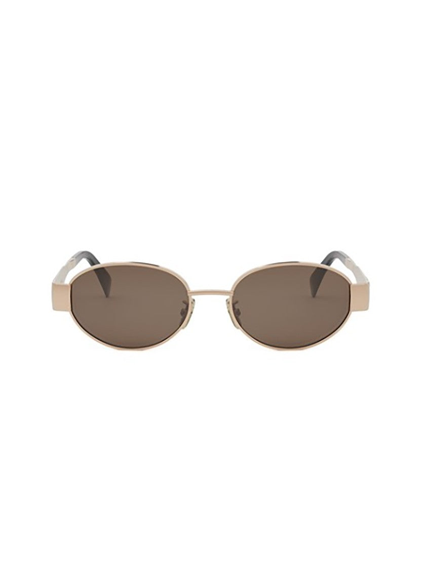 Celine Oval Cl40235u Metallic Finish Sunglasses