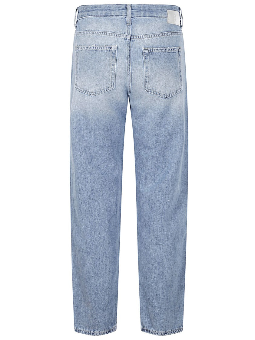 Pt Torino Tina Straight Leg Jeans In Light Wash