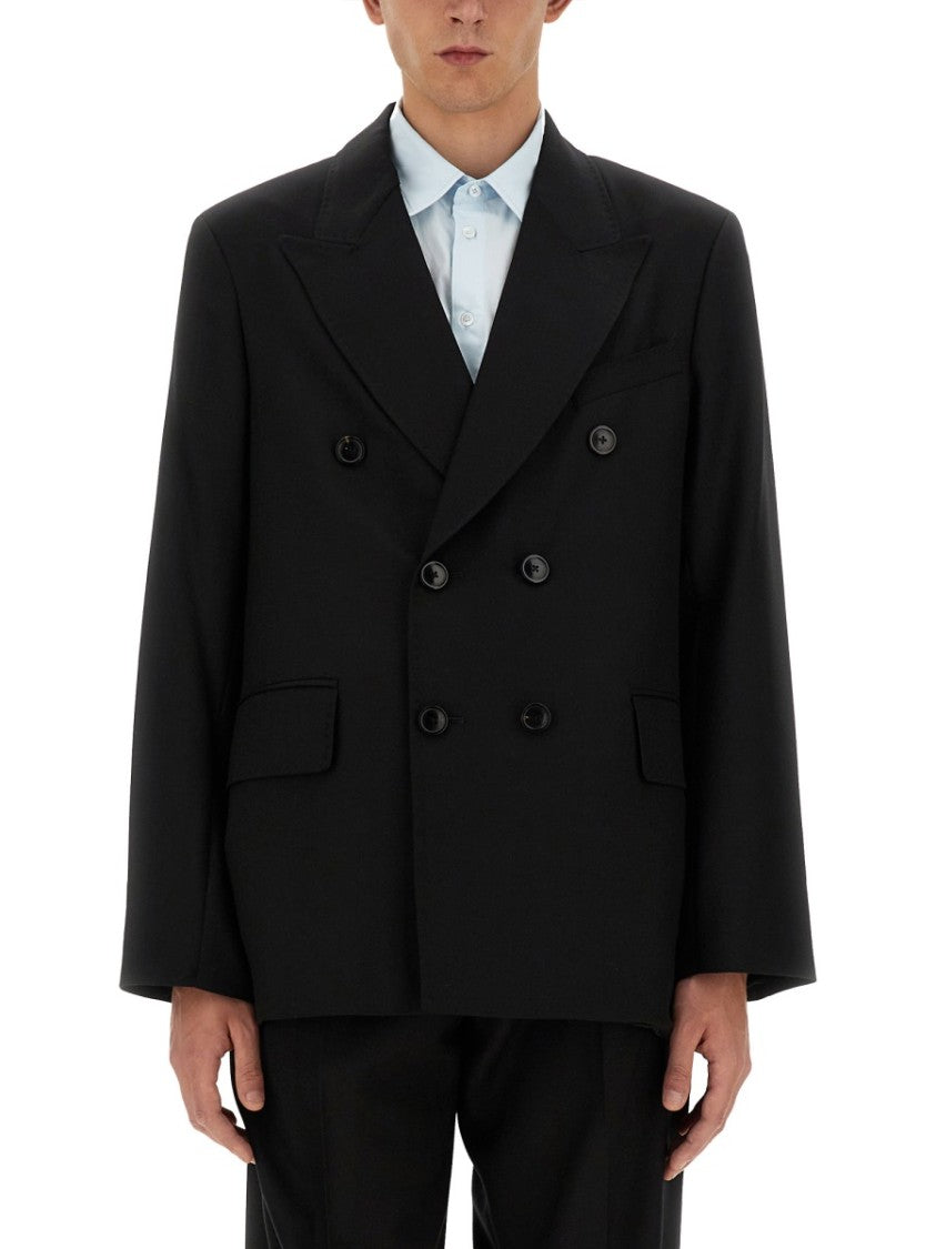 Our Legacy Double-Breasted Blazer With Wide Lapels And Flap Pockets