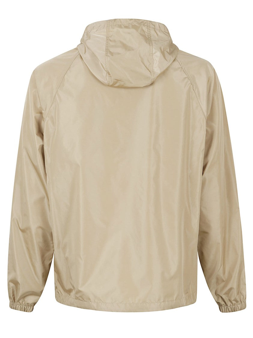 Burberry Nylon Nylon Checked Trim Hooded Jacket