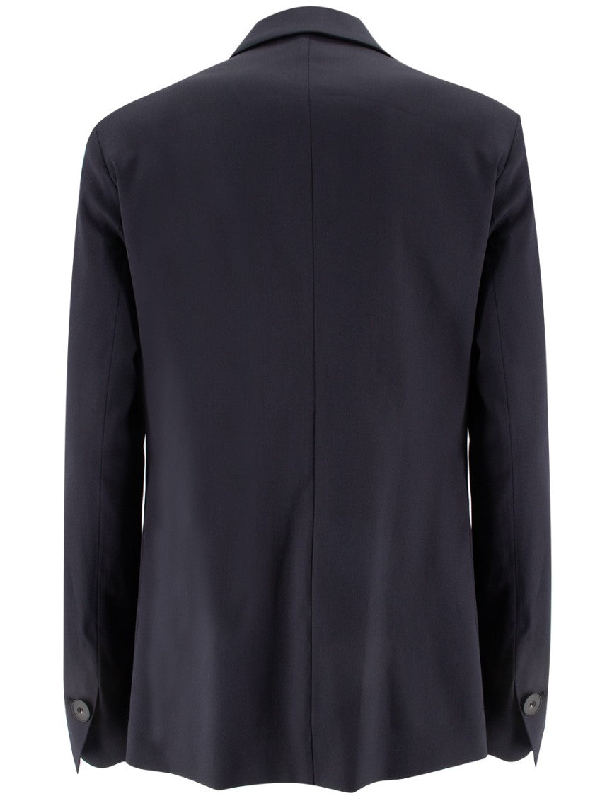 Antonelli Double-Breasted Navy Jacket With Notched Lapel
