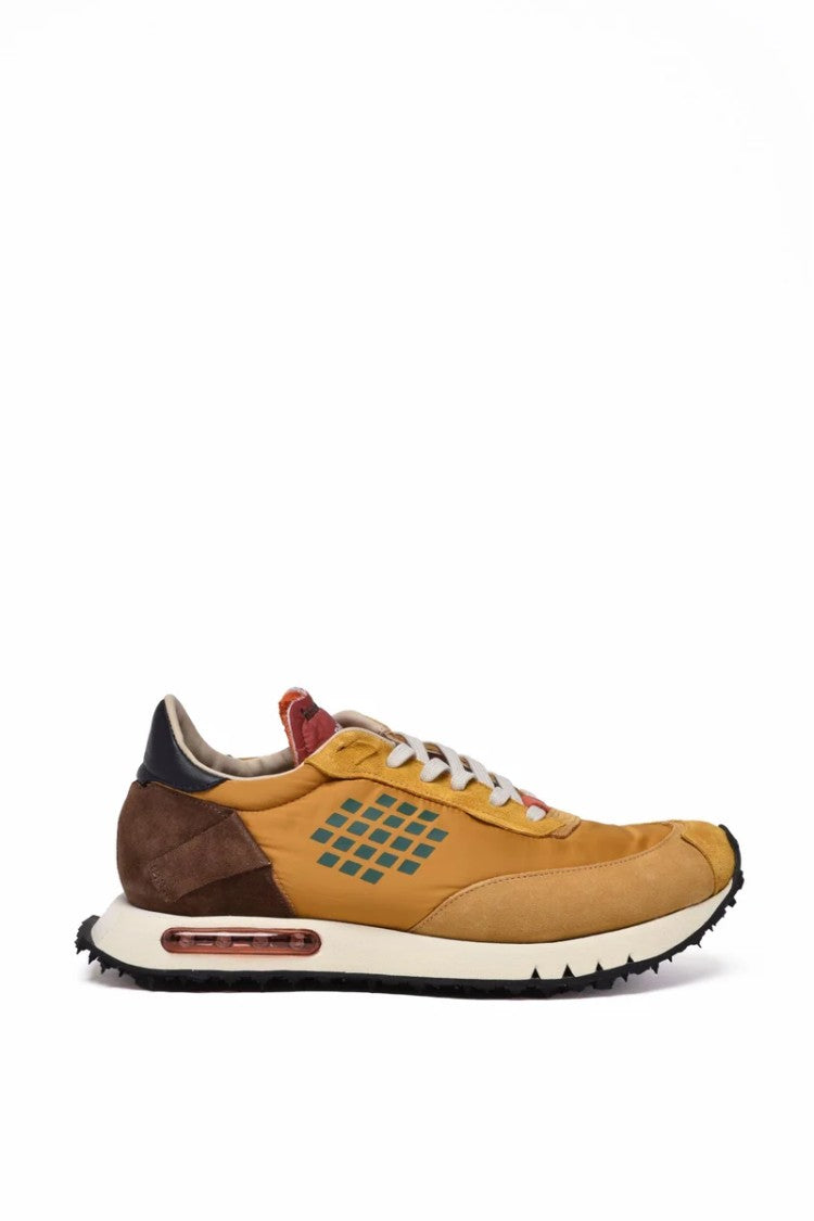 Be Positive Space Race Sneakers - Brown/Yellow