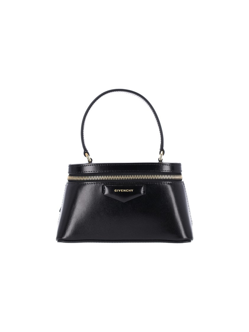 Givenchy Black Antigona Mini Calfskin Shoulder Bag