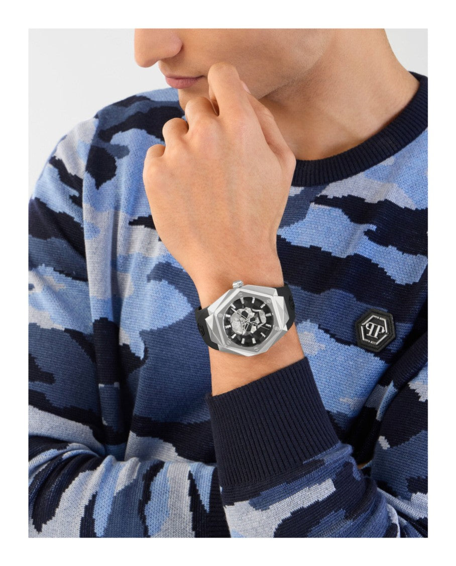 Philipp Plein The $Kull Spikes Silicone Watch