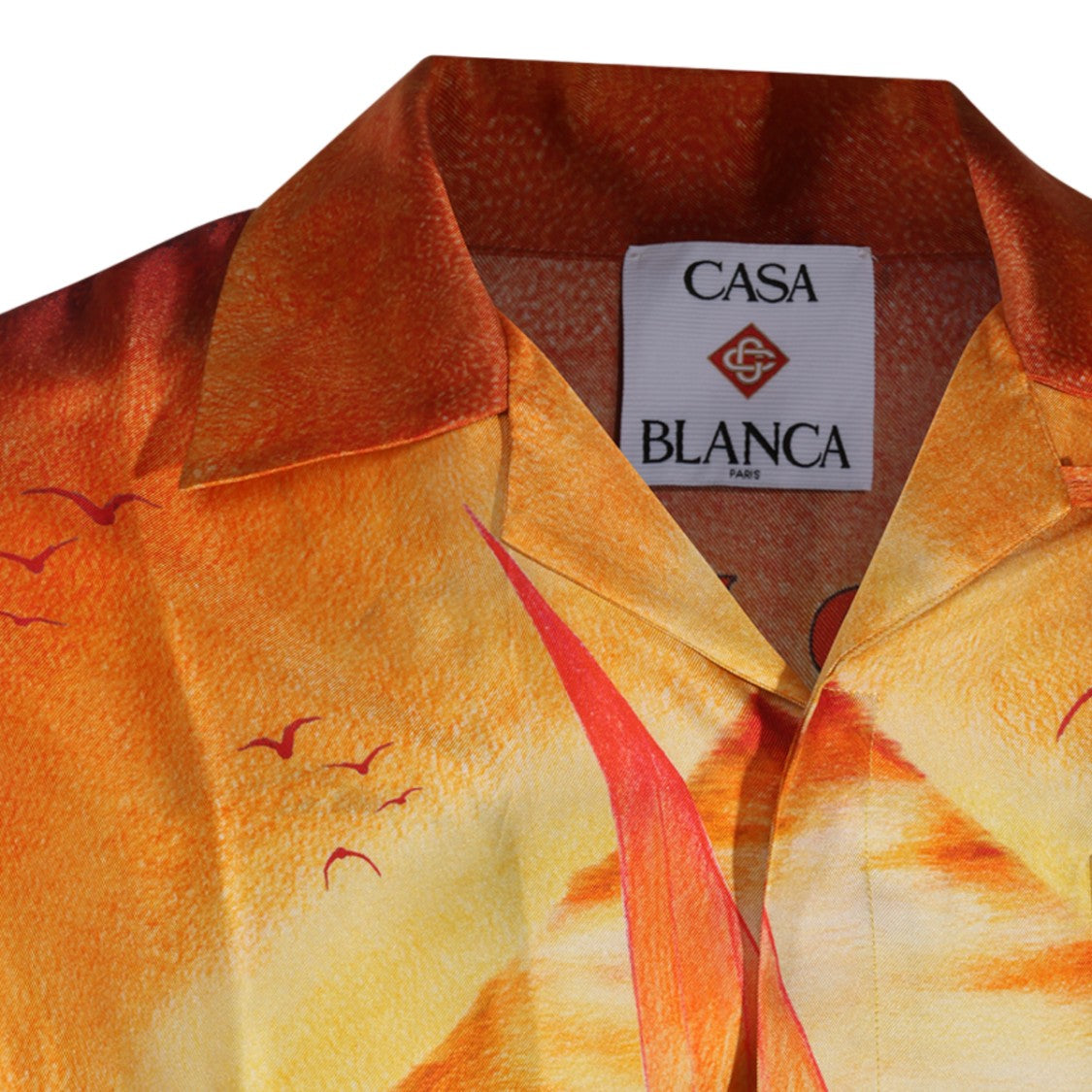 Casablanca Sunset Gradient Artistic Print Casual Shirt