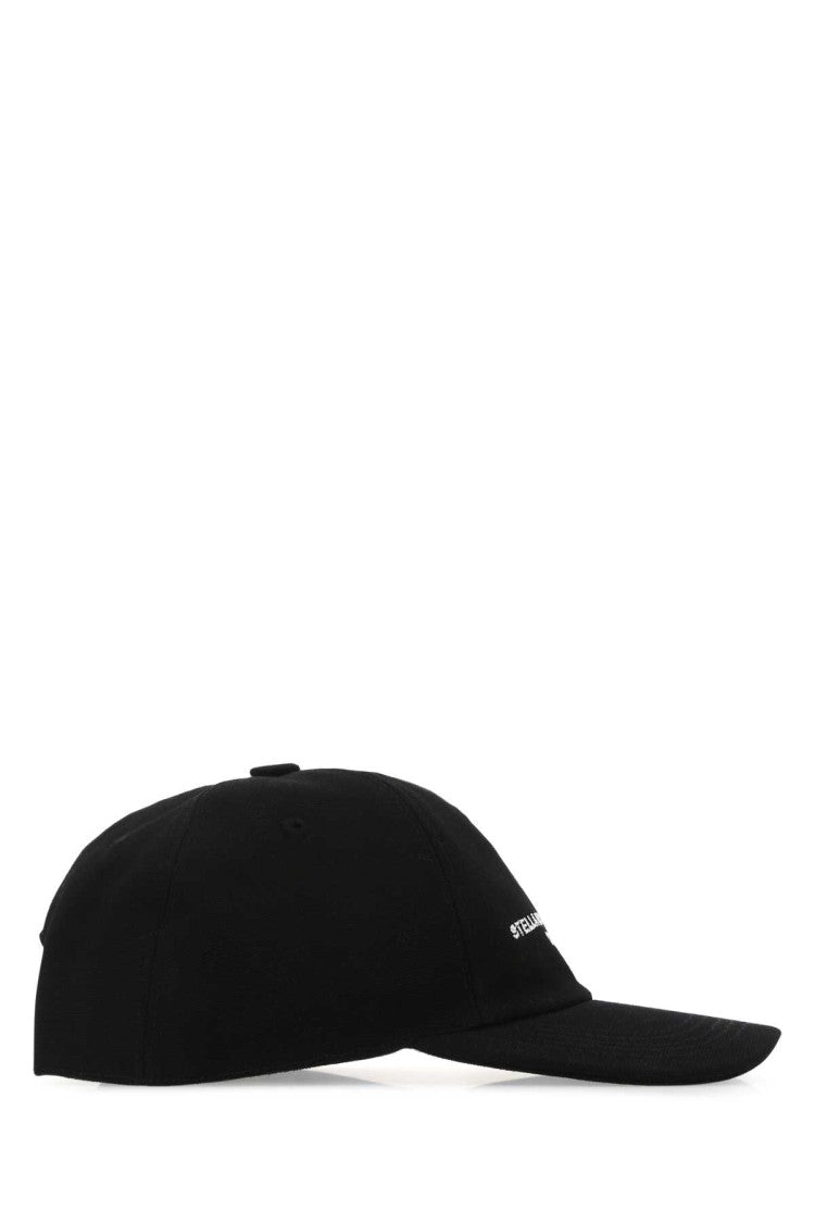 Stella Mccartney Black Cotton Blend Baseball Cap