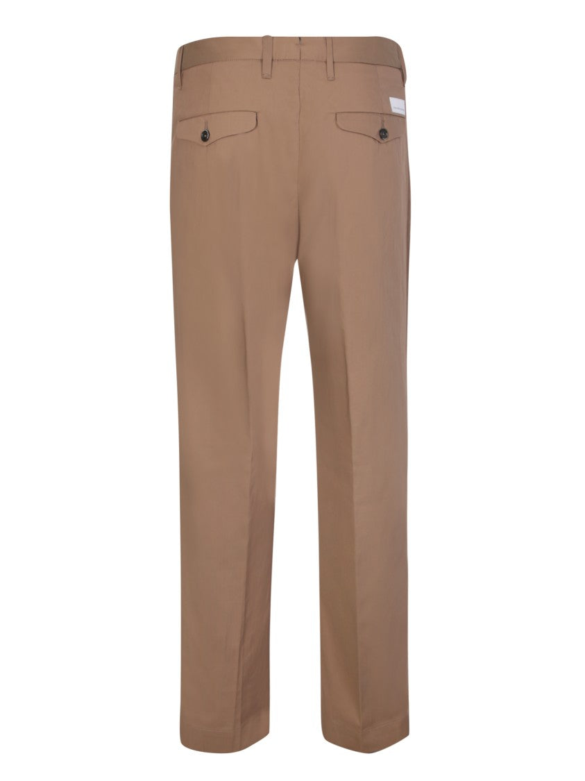 Nine In The Morning Beige Slim Trousers