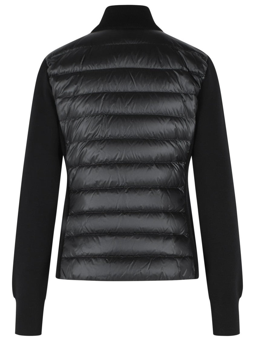 Moncler 'Tricot' Black Virgin Wool Cardigan